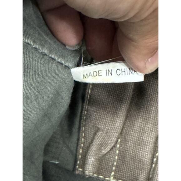 FOSSIL 54 Men Brown Canvas Genuine Leather Adjustable Strap Messenger Bag - Picture 12 of 15